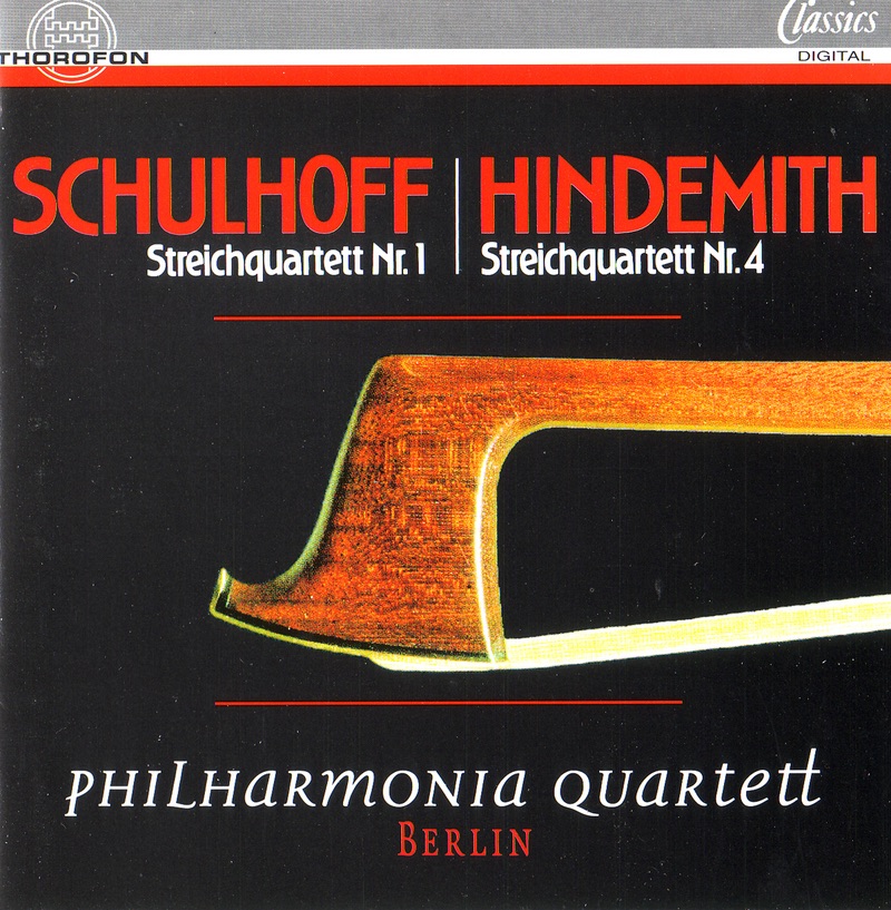 Schulhoff & Hindemith: String Quartets album cover
