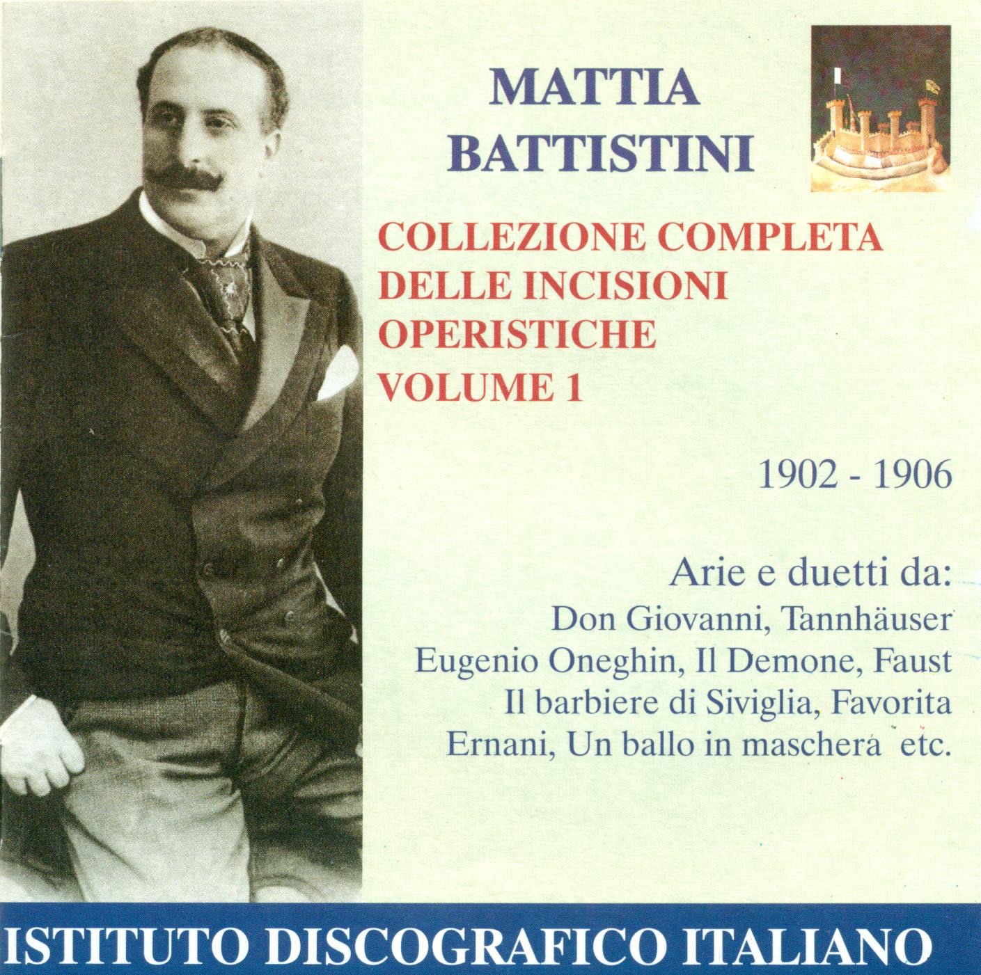 Opera Arias (Tenor): Battistini, Mattia - Mozart, W.A. - Wagner, R. - Tchaikovsky, P.I. (Complete Op album cover