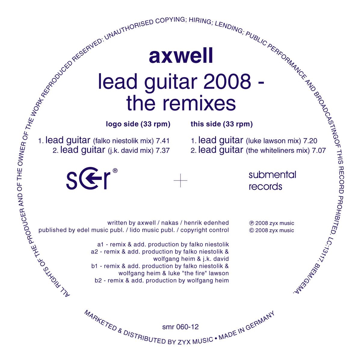 Lead Guitar 2008 - the Remixes album cover