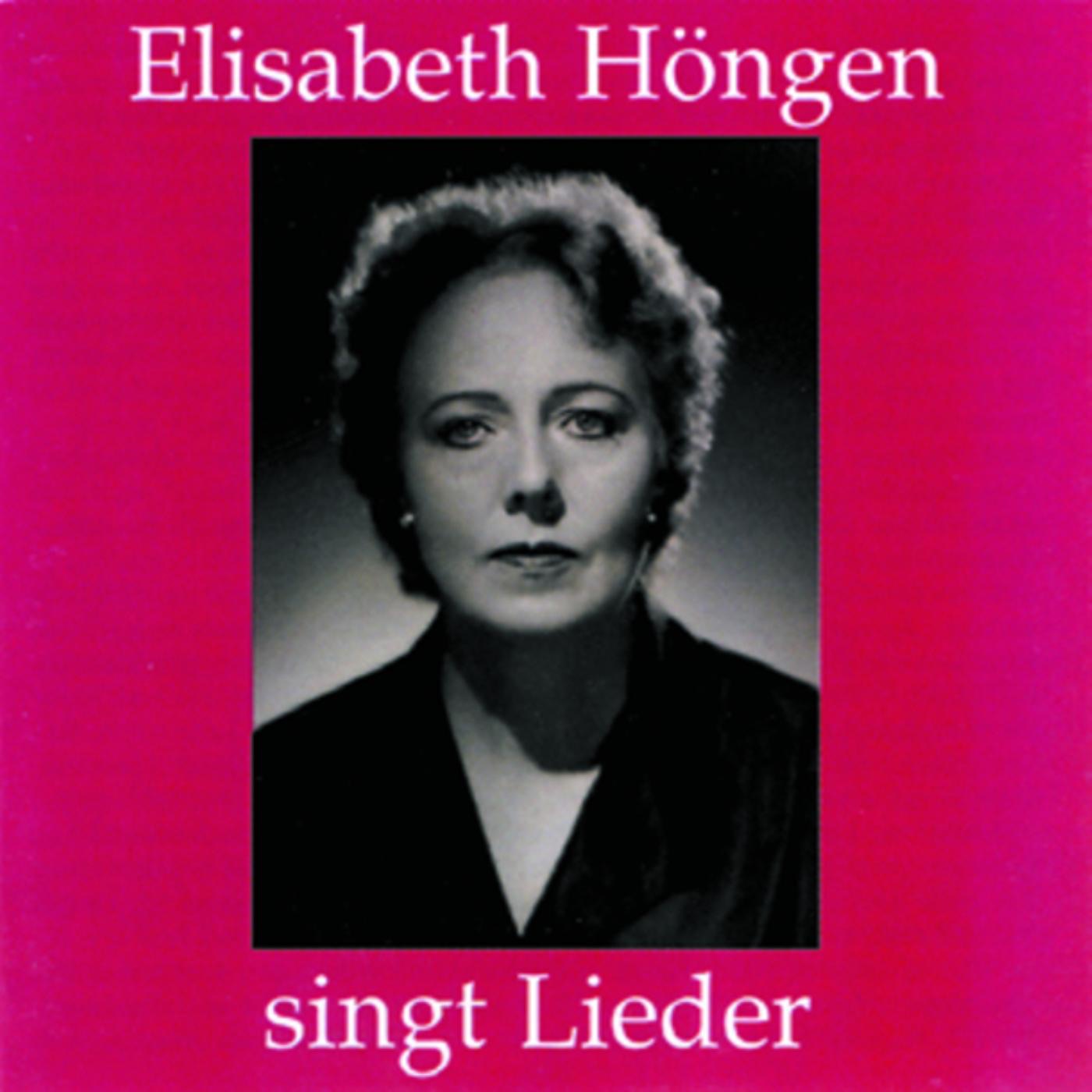 Elisabeth Höngen Singt Lieder album cover