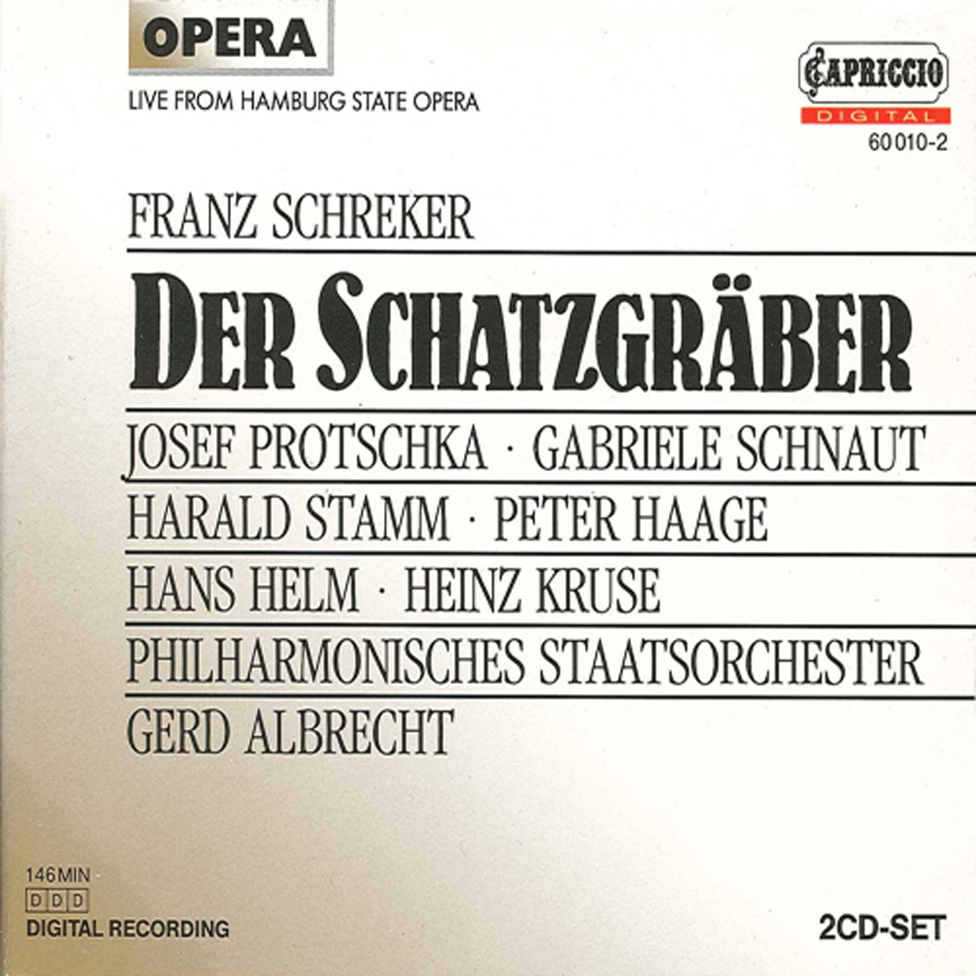 Schreker, F.: Der Schatzgraber album cover