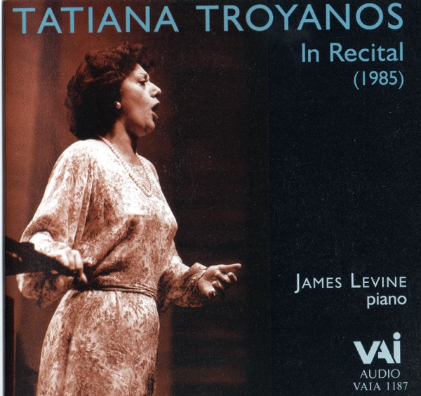 Tatiana Troyanos in Recital - James Levine, Piano album cover