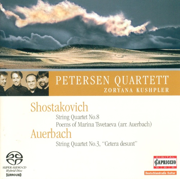 Shostakovich: String Quartet No. 8 & 6 Verses - Auerbach: Sonnet for String Quartet No. 3 album cover