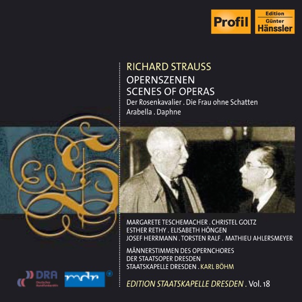 Strauss, R.: Arabella - Der Rosenkavalier - Die Frau Ohne Schatten - Daphne (Excerpts) (Staatskapell album cover