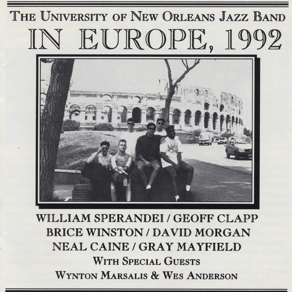 Live In Europe, 1992 (feat. Wynton Marsalis and Wes Anderson) album cover