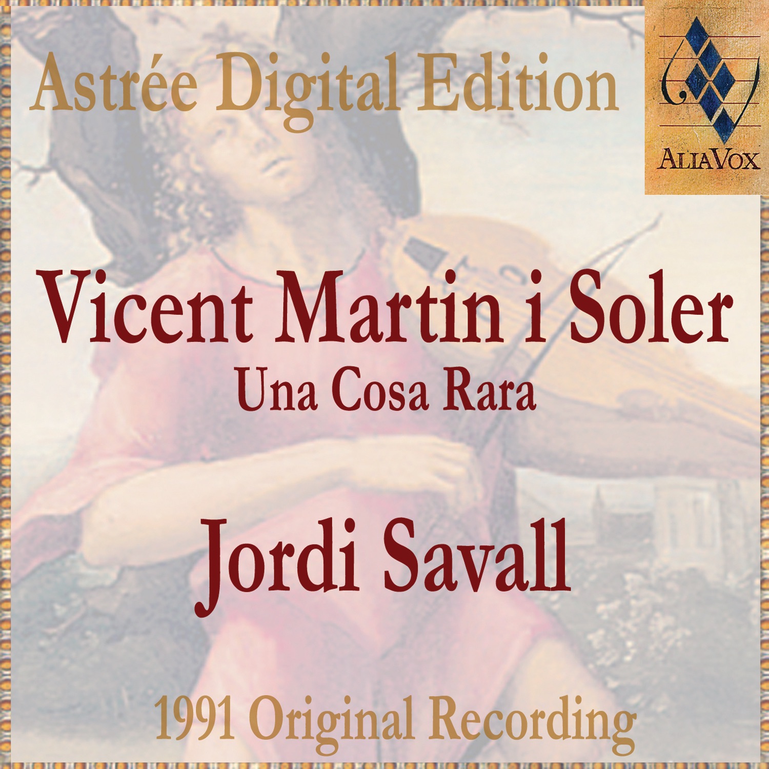 Vicent Martin I Soler: Una Cosa Rara album cover