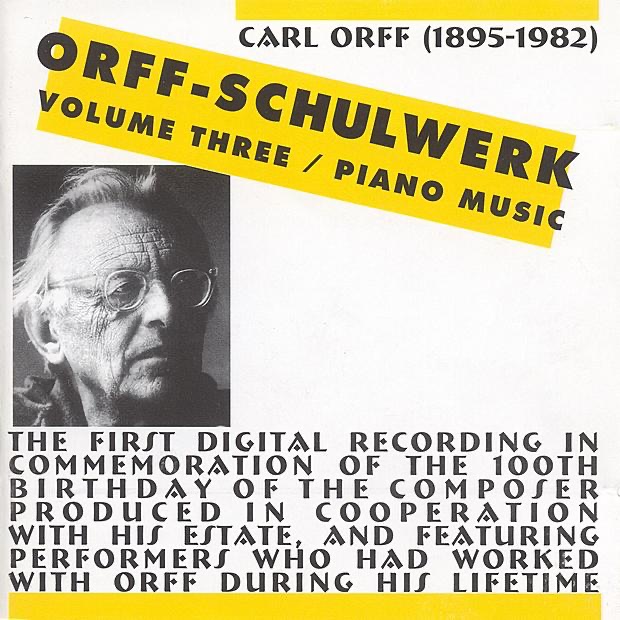 Orff-Schulwerk, Vol. 3: Piano Music album cover