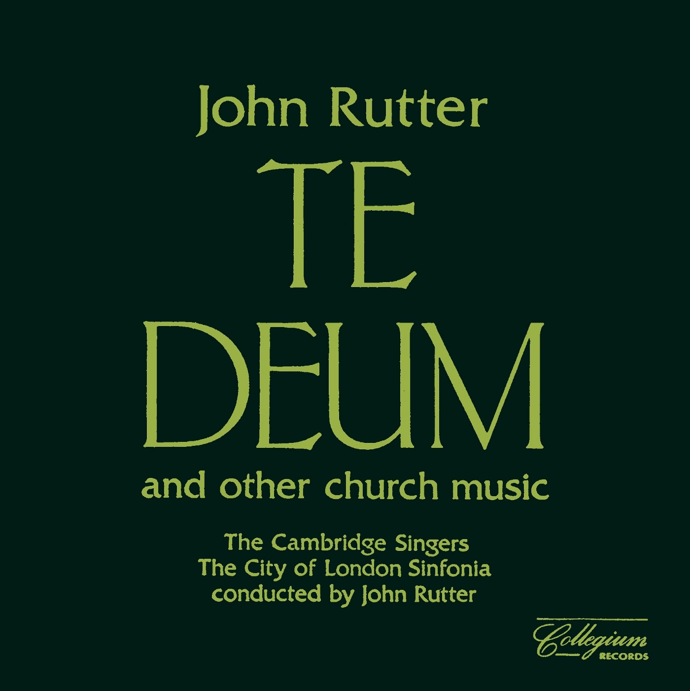 Rutter: Te Deum & Other Church Music album cover