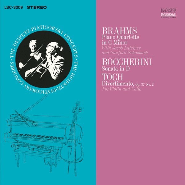 Brahms: Piano Quartet in C Minor, Op. 60 - Boccherini: Sonata in D - Toch: Divertimento, Op. 37, No. album cover