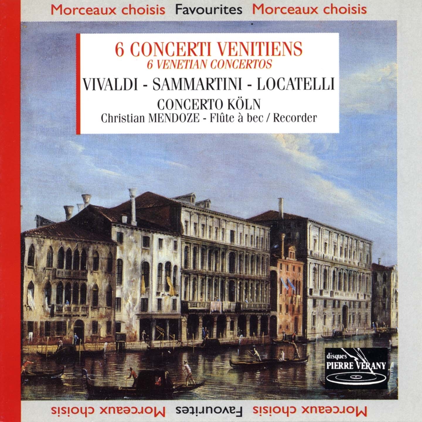 Vivaldi locatelli samartini: Six concerti venitiens album cover