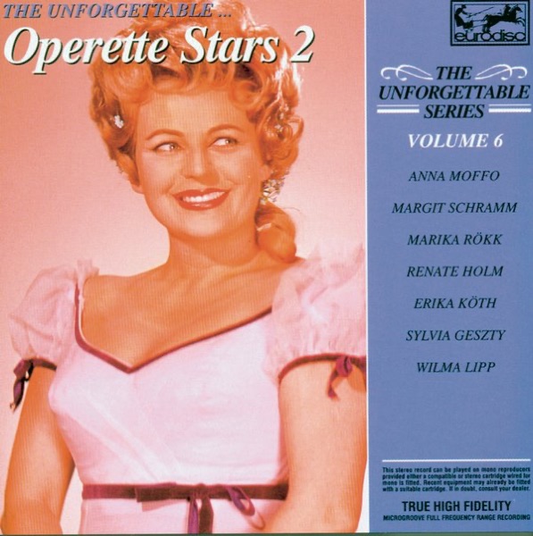 Unforgettable Vol. 6 ... Operette Stars Vol. 2 album cover