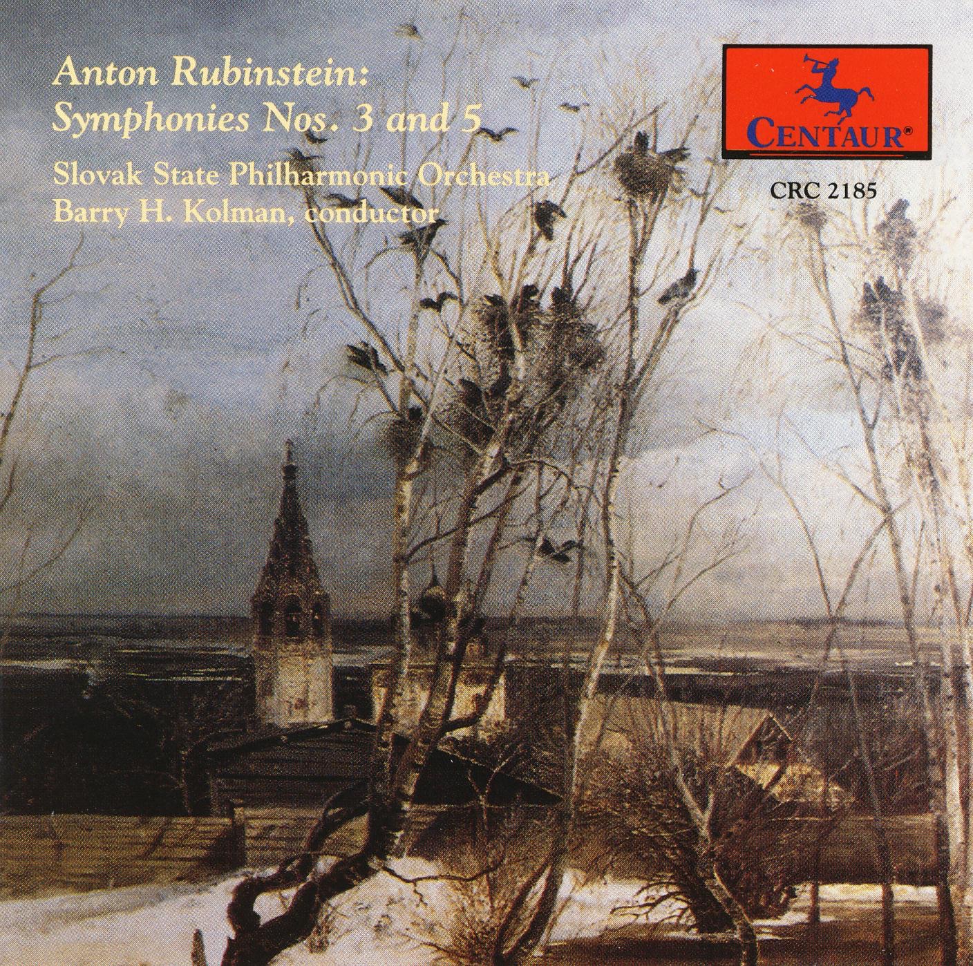 Rubinstein, A. Symphonies Nos. 3 and 5 album cover