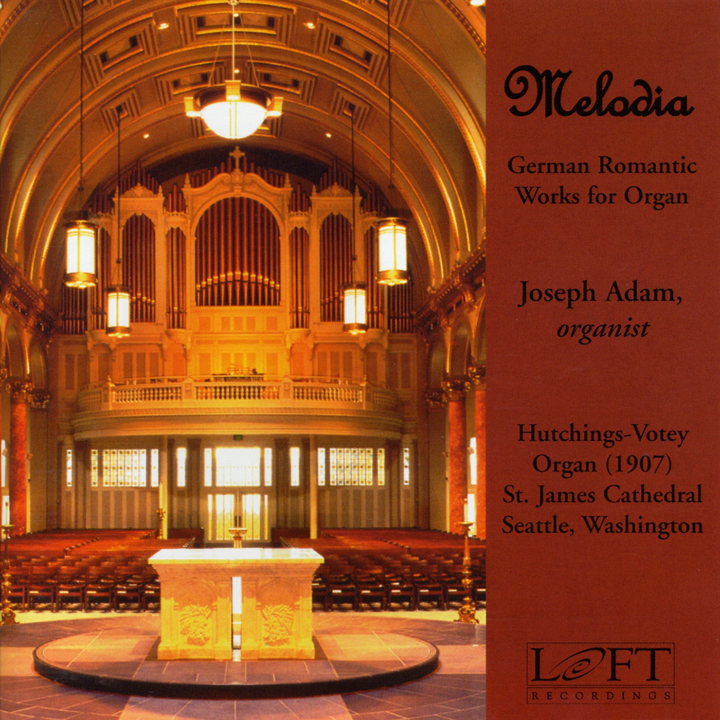 Melodia: German Romantic Works for Organ album cover