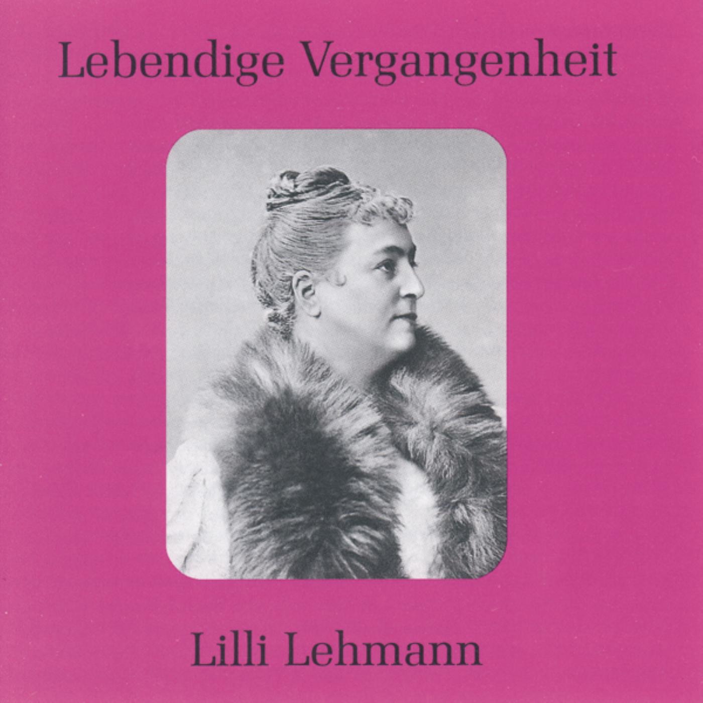 Lebendige Vergangenheit - Lilli Lehmann album cover