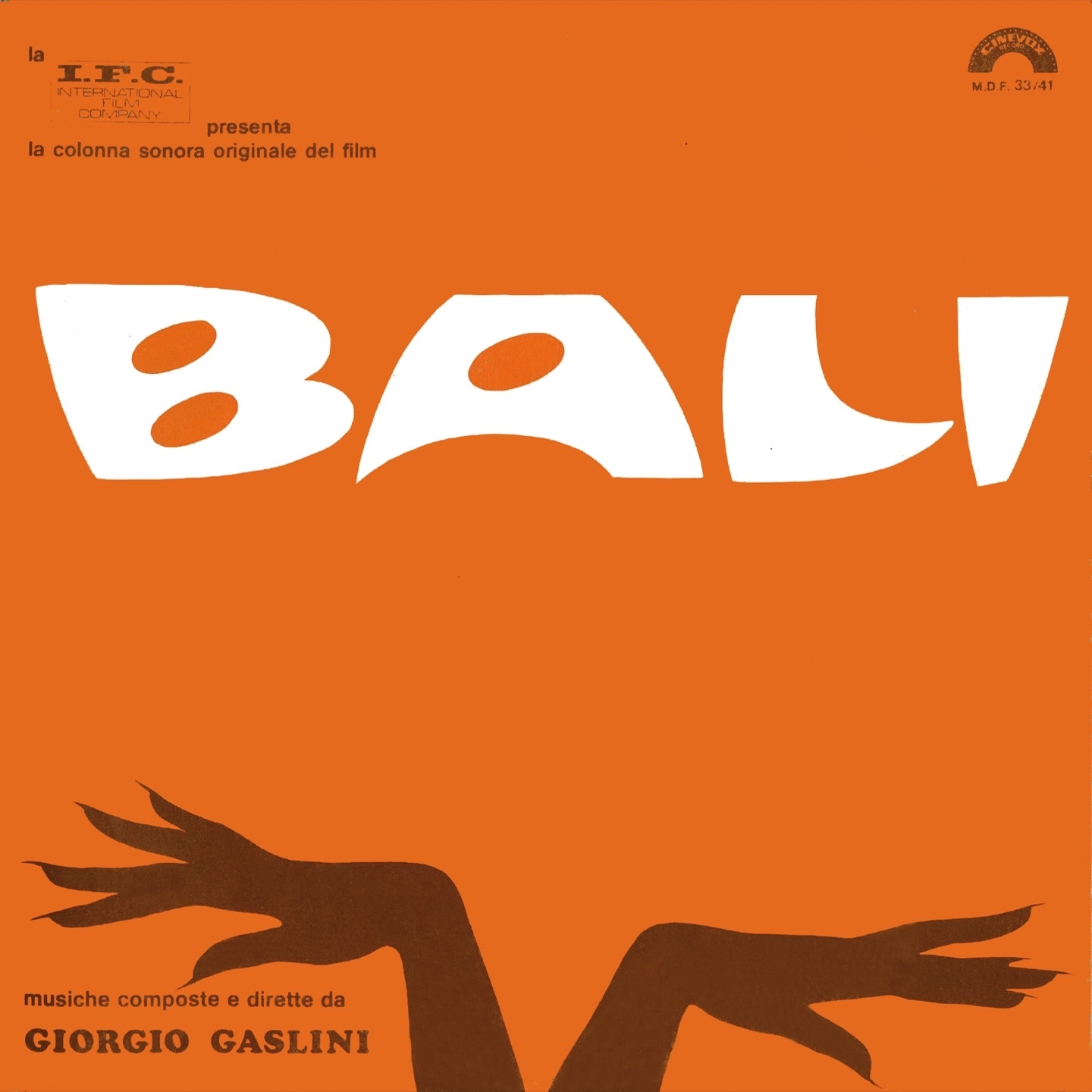 Bali (La colonna sonora originale del film) album cover