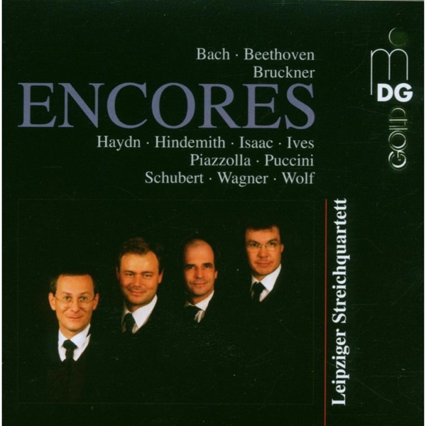 Encores: Bach, Beethoven, Bruckner, Haydn, Hindemith, Isaac, Ives, Piazolla, Puccini, Schubert, Wagn album cover
