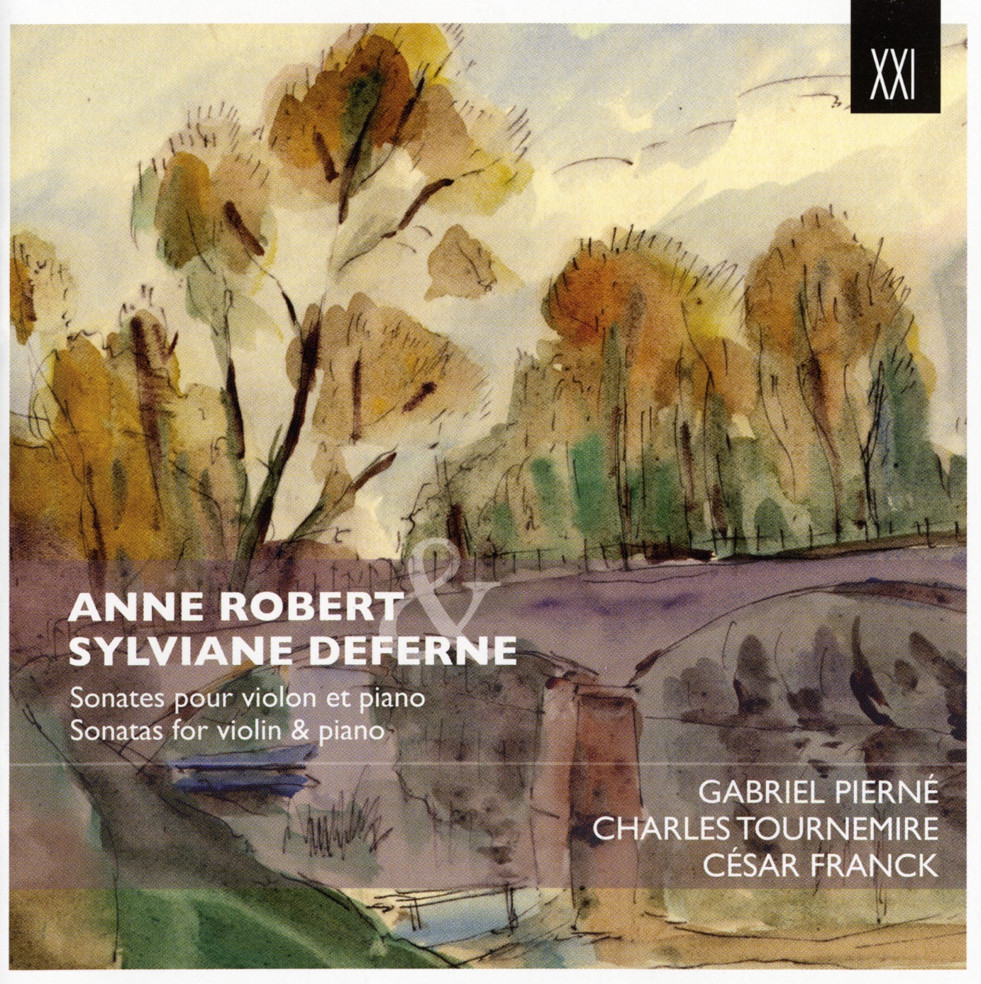 Pierne & Franck: Sonates pour violon et piano album cover