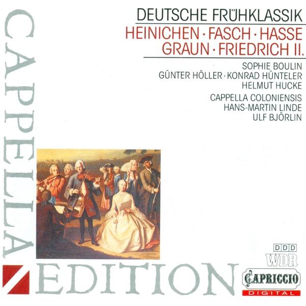 Heinichen: Overture in G Major - Fasch: Overture in G Major - Hasse: La Gelosia - Graun: Overture in album cover