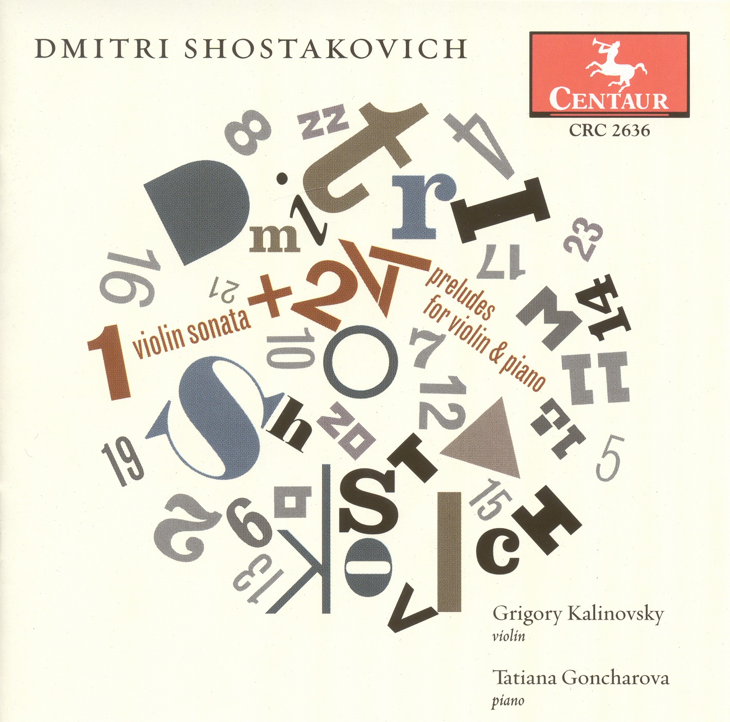Shostakovich, D.: Violin Sonata, Op. 134 - 24 Preludes album cover