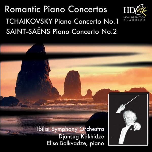 Great Romantic Piano Concertos (Tchaikovsky : Piano Concerto No.1 in B-Flat Minor, Op.23 ; Saint-Saë album cover