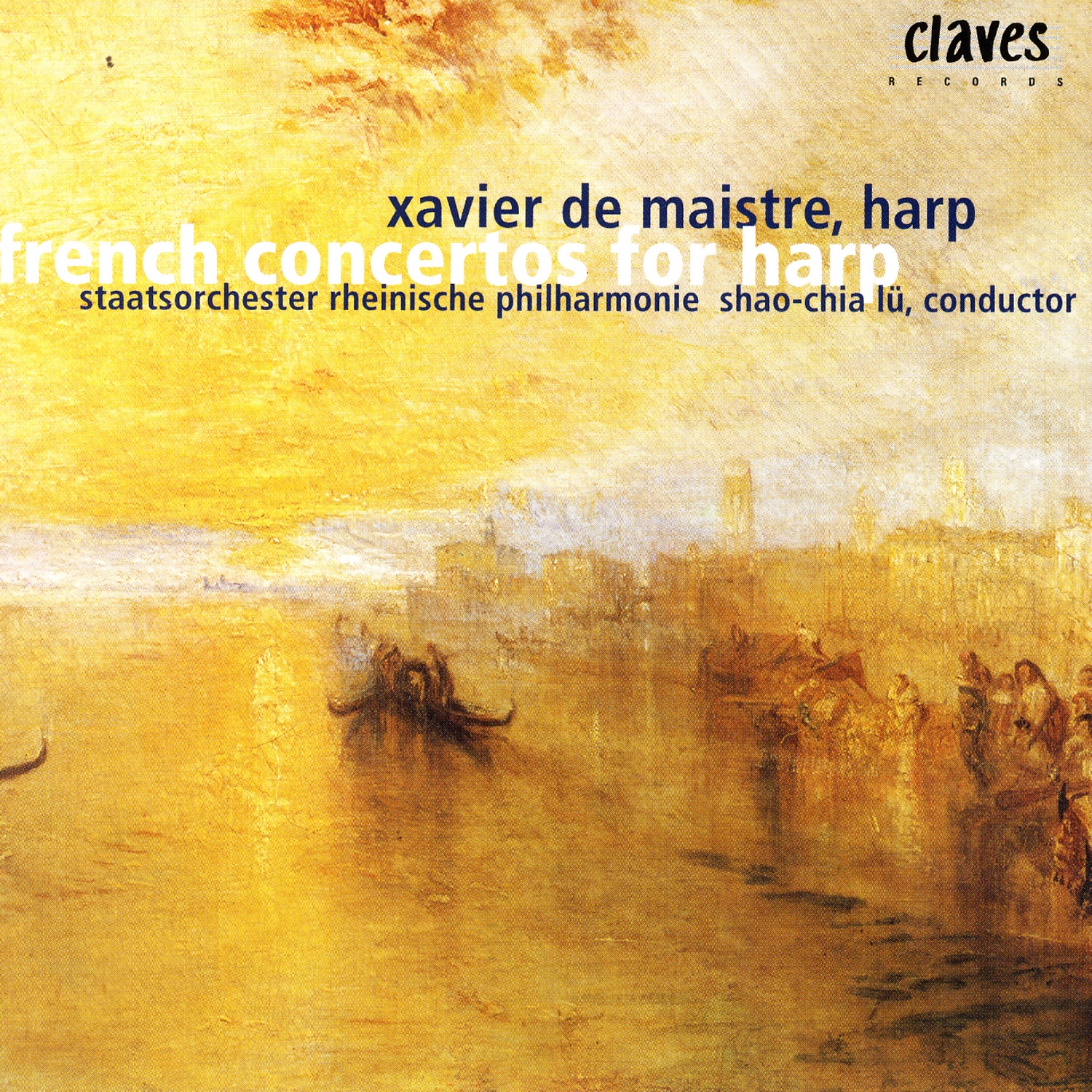 Romantic French Concertos & Pieces for Harp & Orchestra album cover