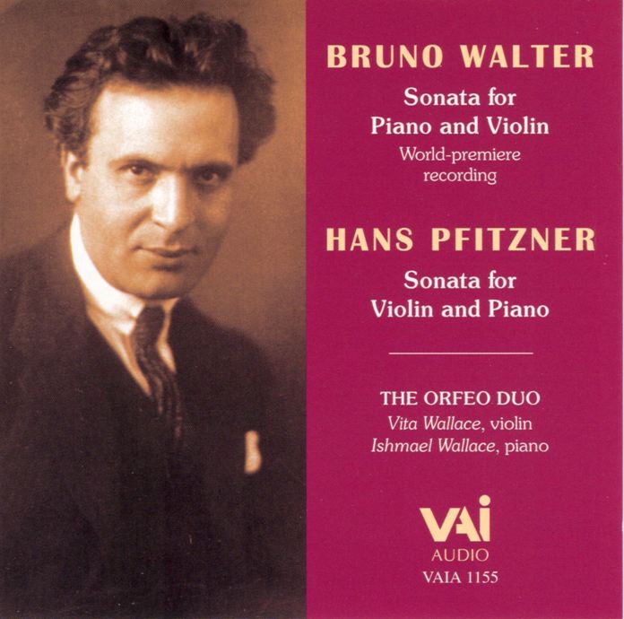 Walter & Pfitzner: Sonatas for Violin and Piano album cover
