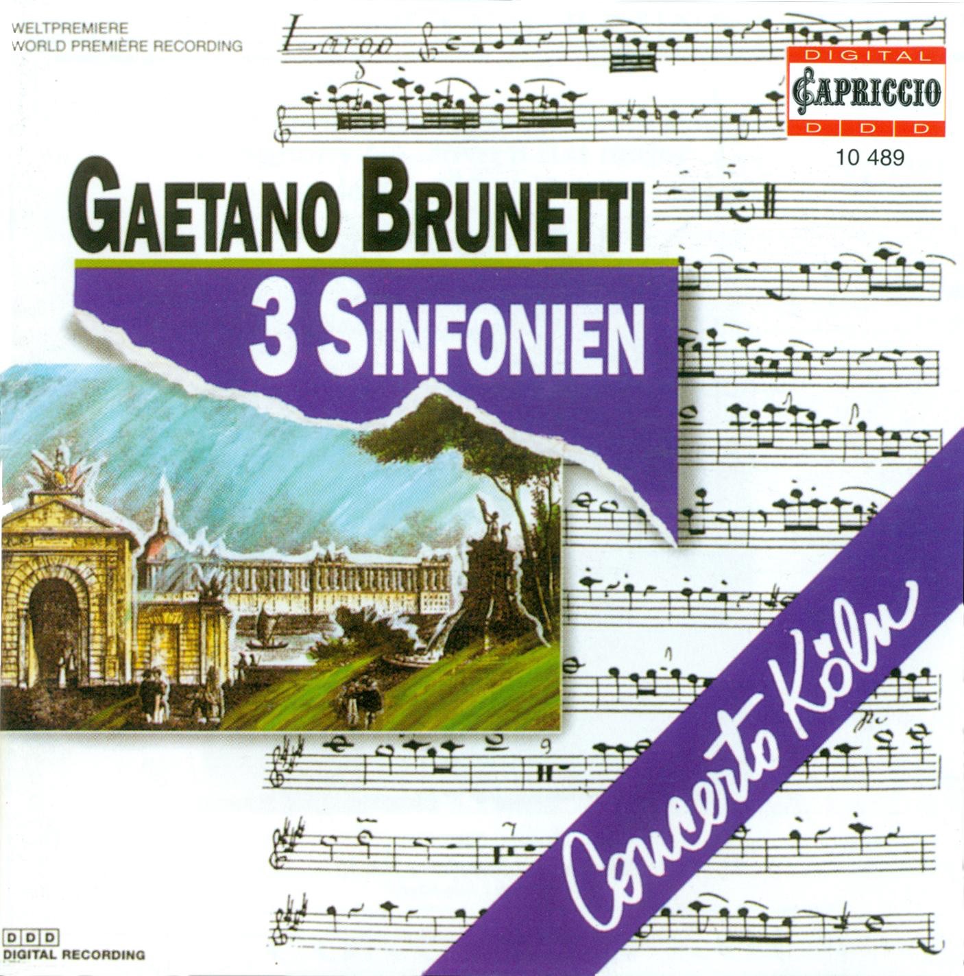 Brunetti: Symphonies Nos. 22, 26 and 36 album cover