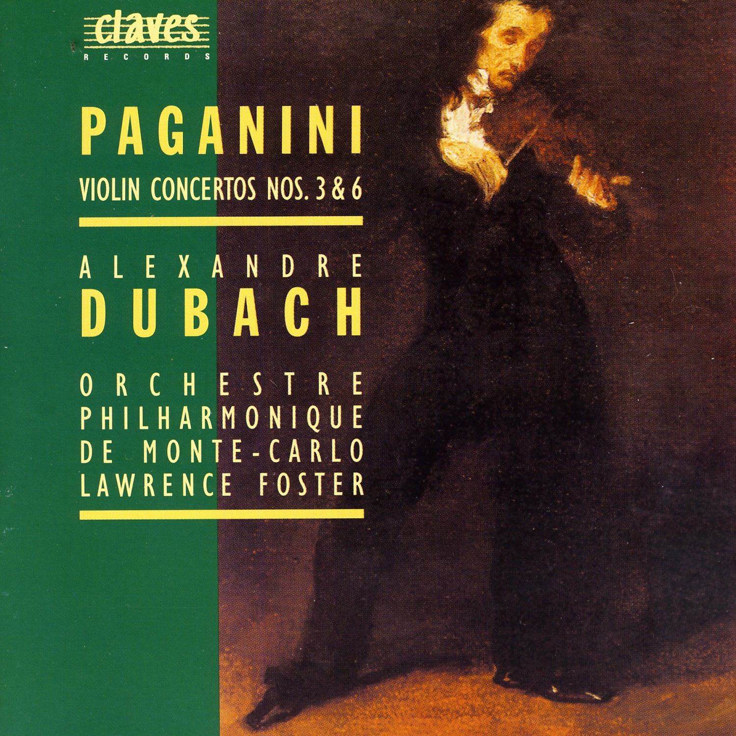 Paganini: Violin Concertos No. 3 & No. 6 album cover