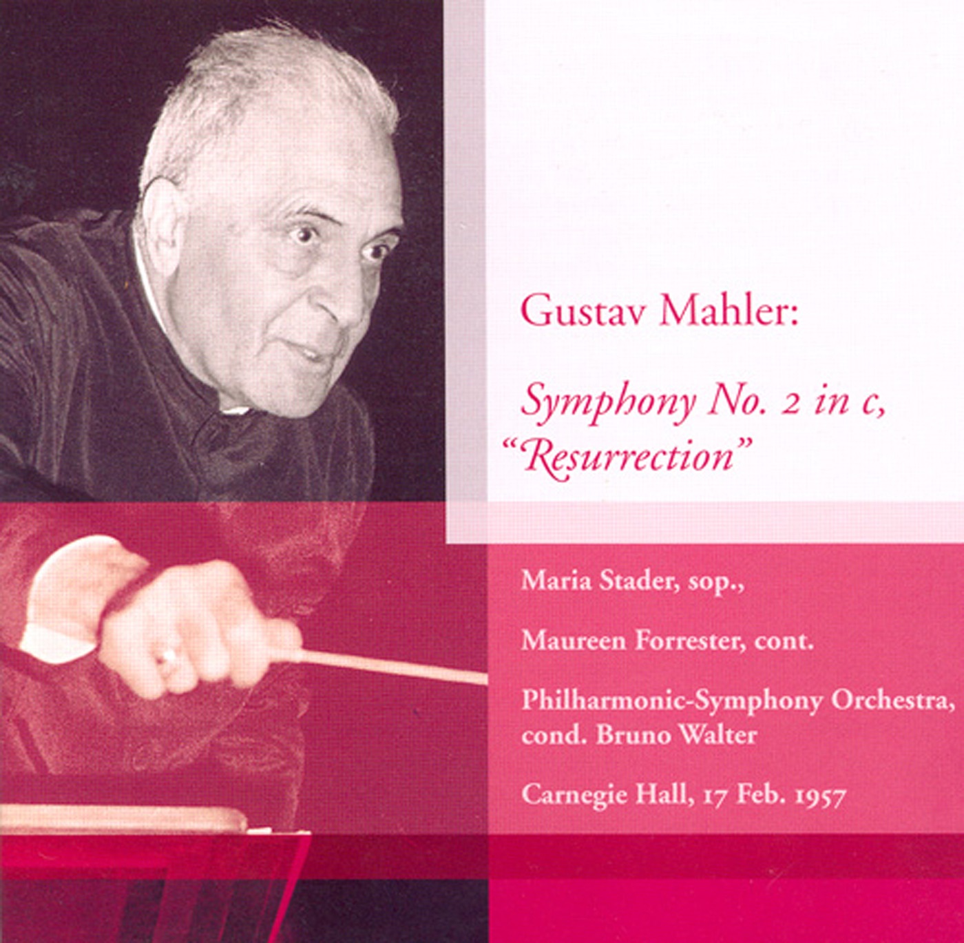 Mahler, G.: Symphony No. 2 (Walter) (1957) album cover