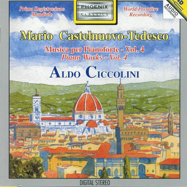 Mario Castelnuovo-Tedesco : Musica per pianoforte, Vol.4 album cover