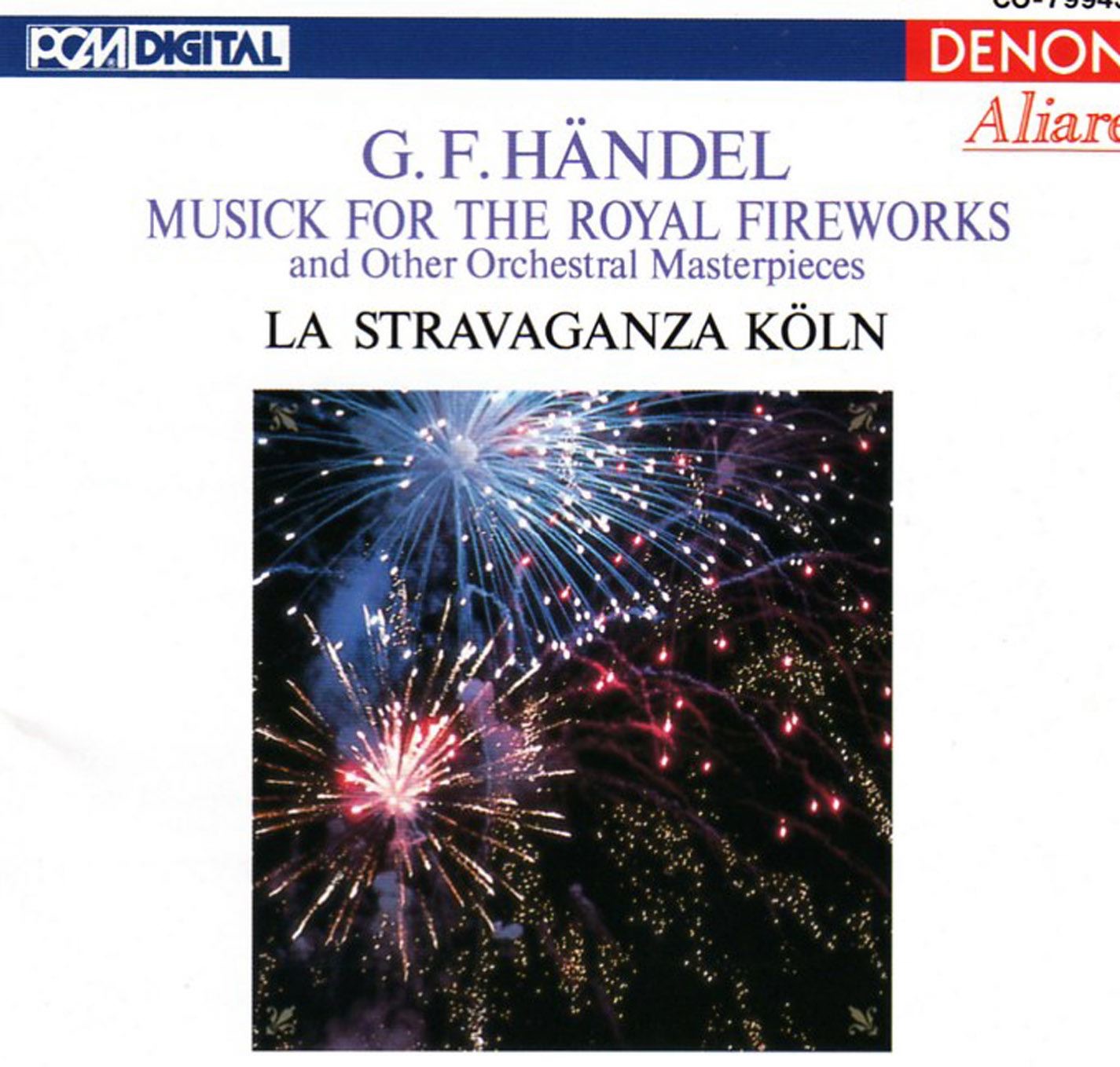Handel: Musick for the Royal Fireworks album cover