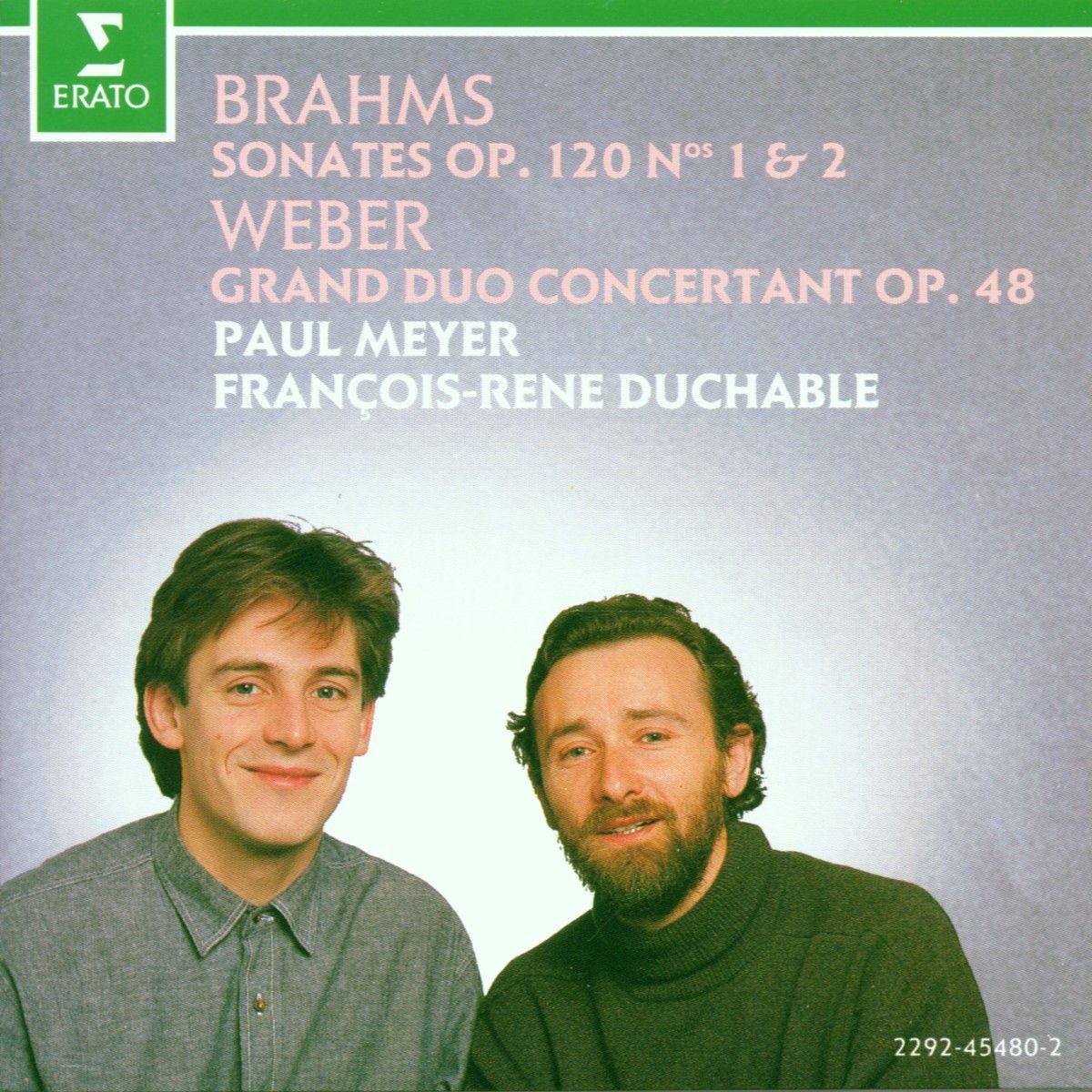 Brahms: Clarinet Sonatas & Weber: Grand duo concertant album cover
