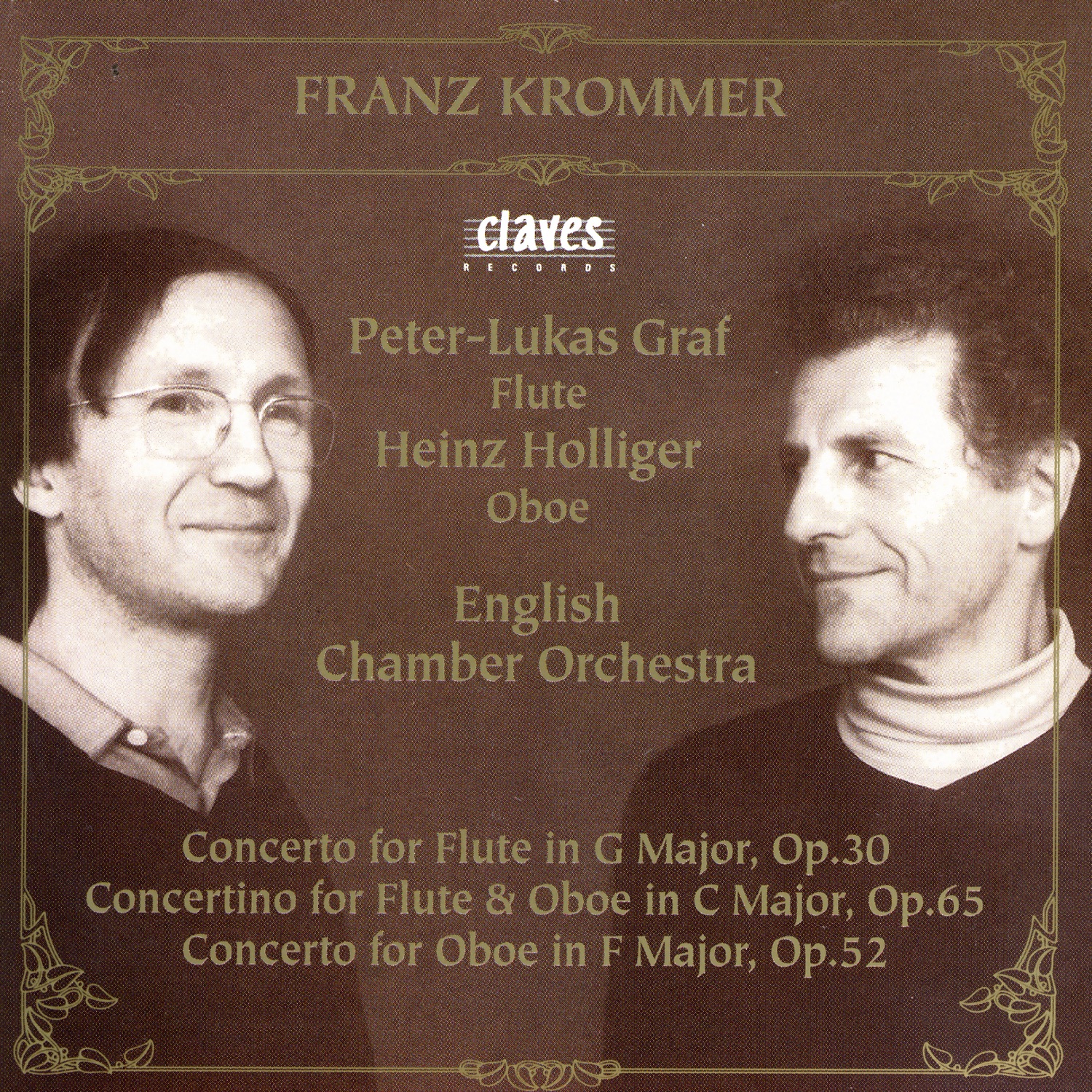 Franz Krommer: Flute & Oboe Concertos album cover