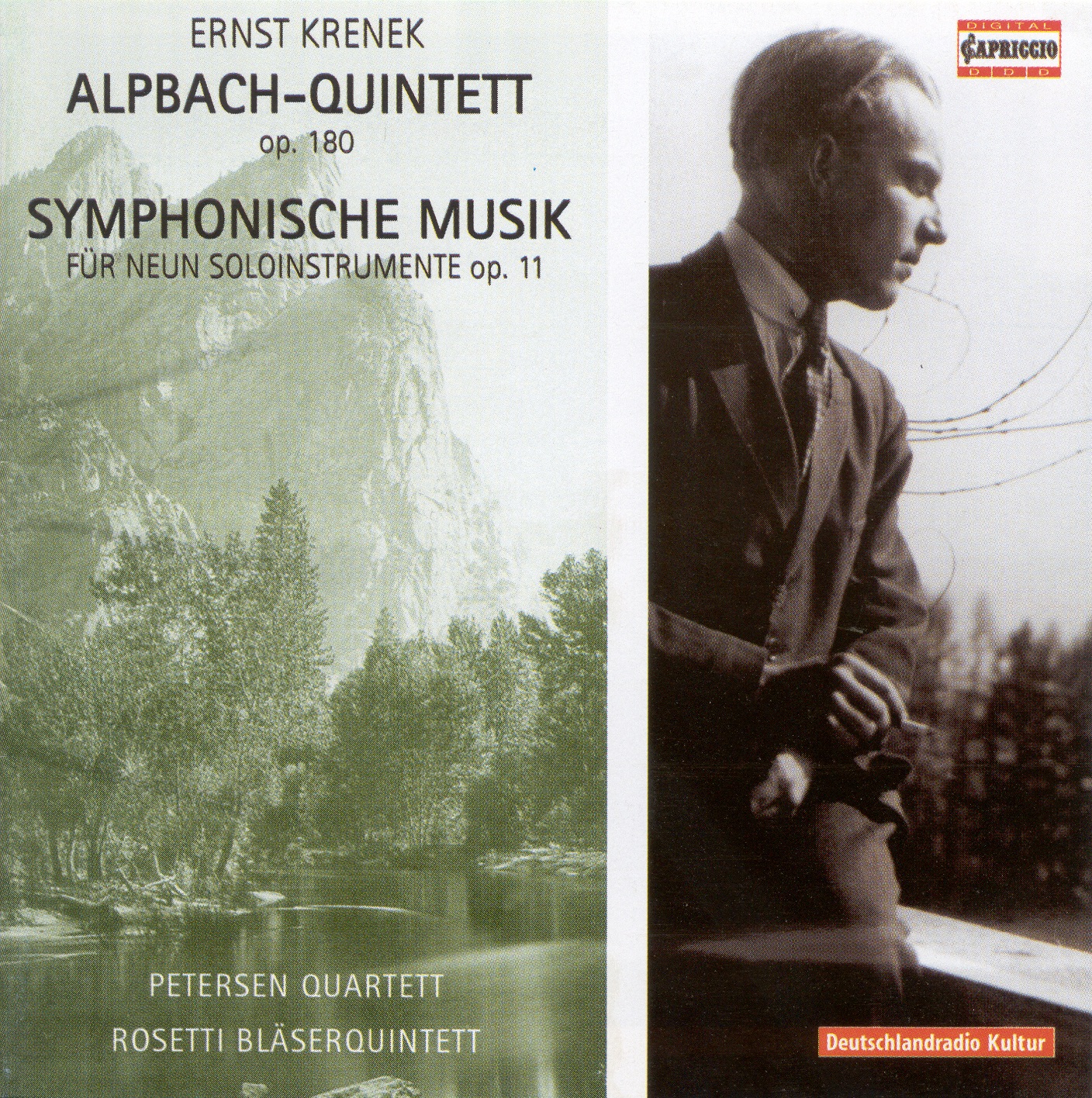Krenek: Alpbach Quintet; Symphonische Musik No. 1 album cover