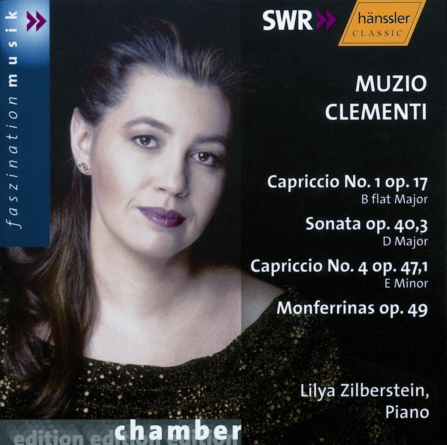 Clementi: Capriccio No. 1, Op. 17 - Piano Sonata Op. 40-3 - Capriccio No. 4, Op. 47-1 album cover