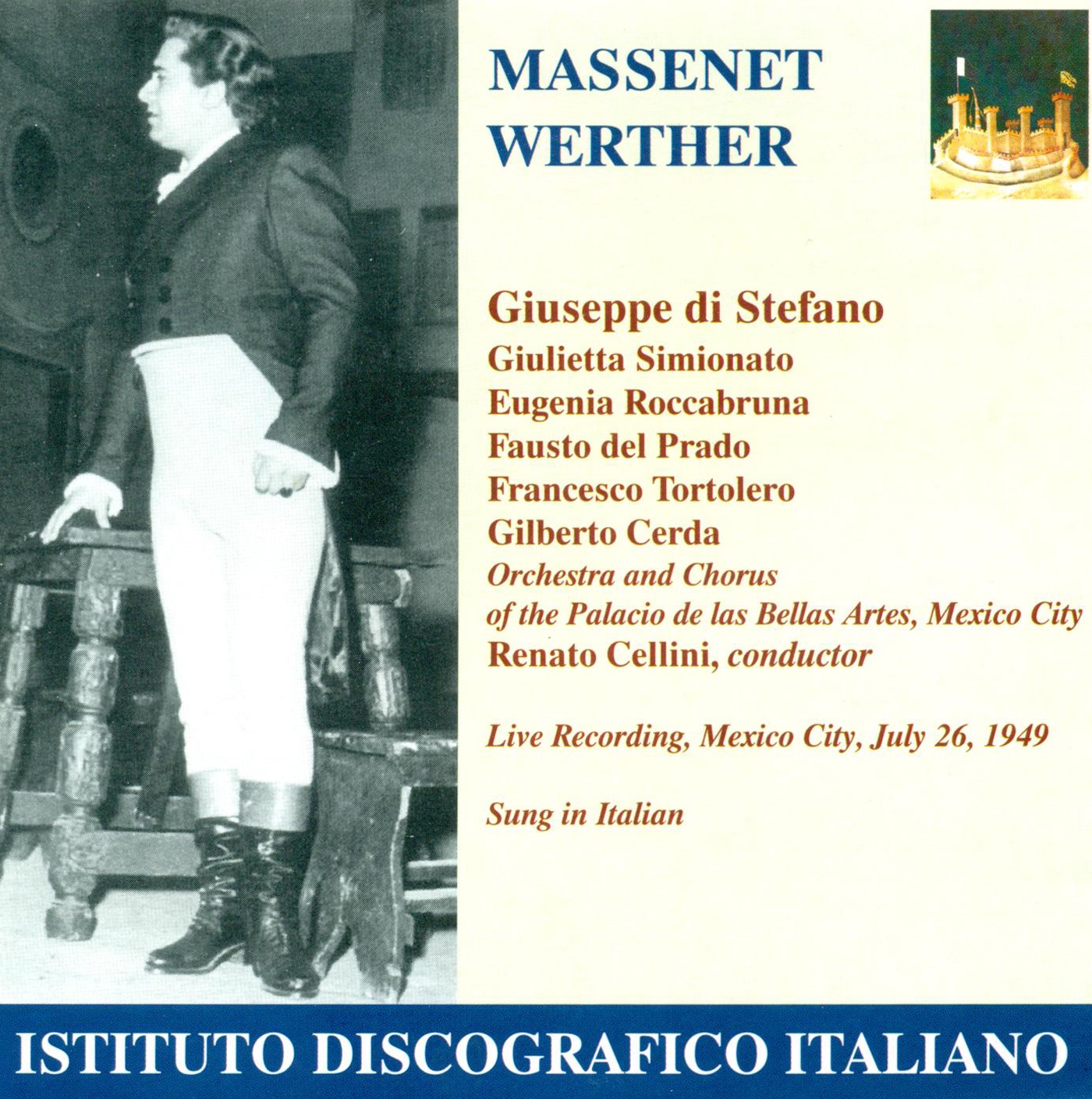 Massenet, J.: Werther (Sung in Italian) [Opera] (1949) album cover