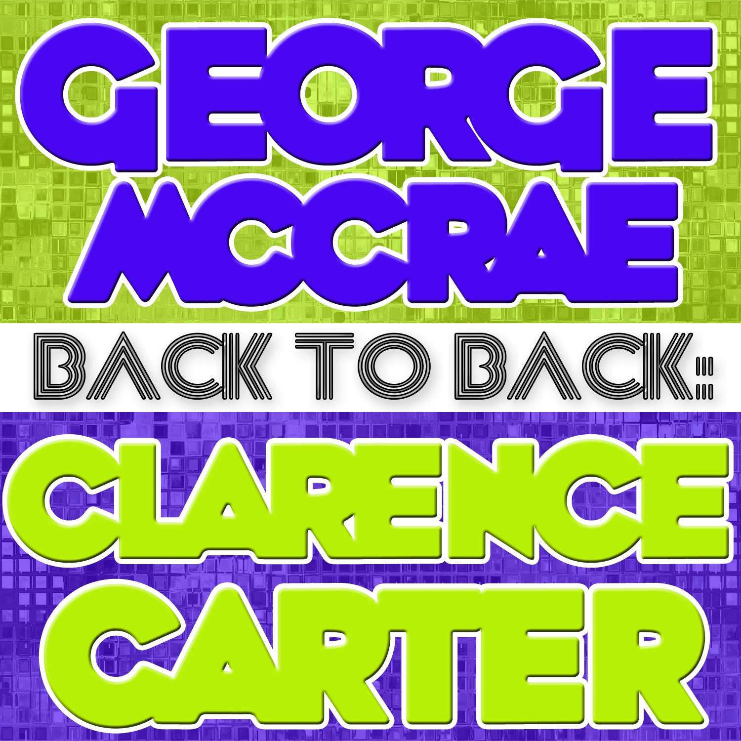 Back To Back: George McCrae & Clarence Carter album cover