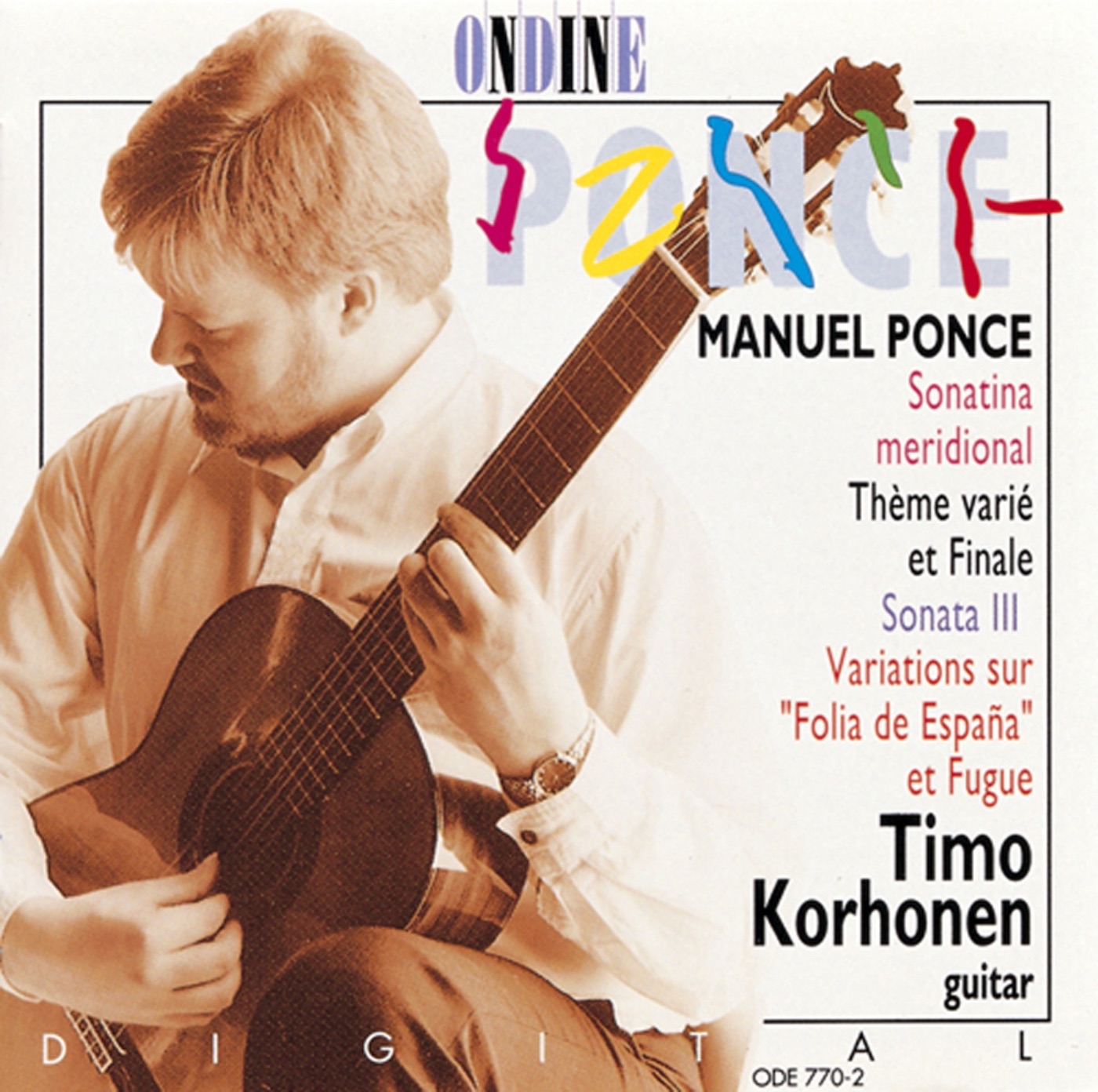 Ponce, M: Sonatina Meridional - Tema Variado Y Final - Guitar Sonata No. 3 - Diferencias Sobre La Fo album cover