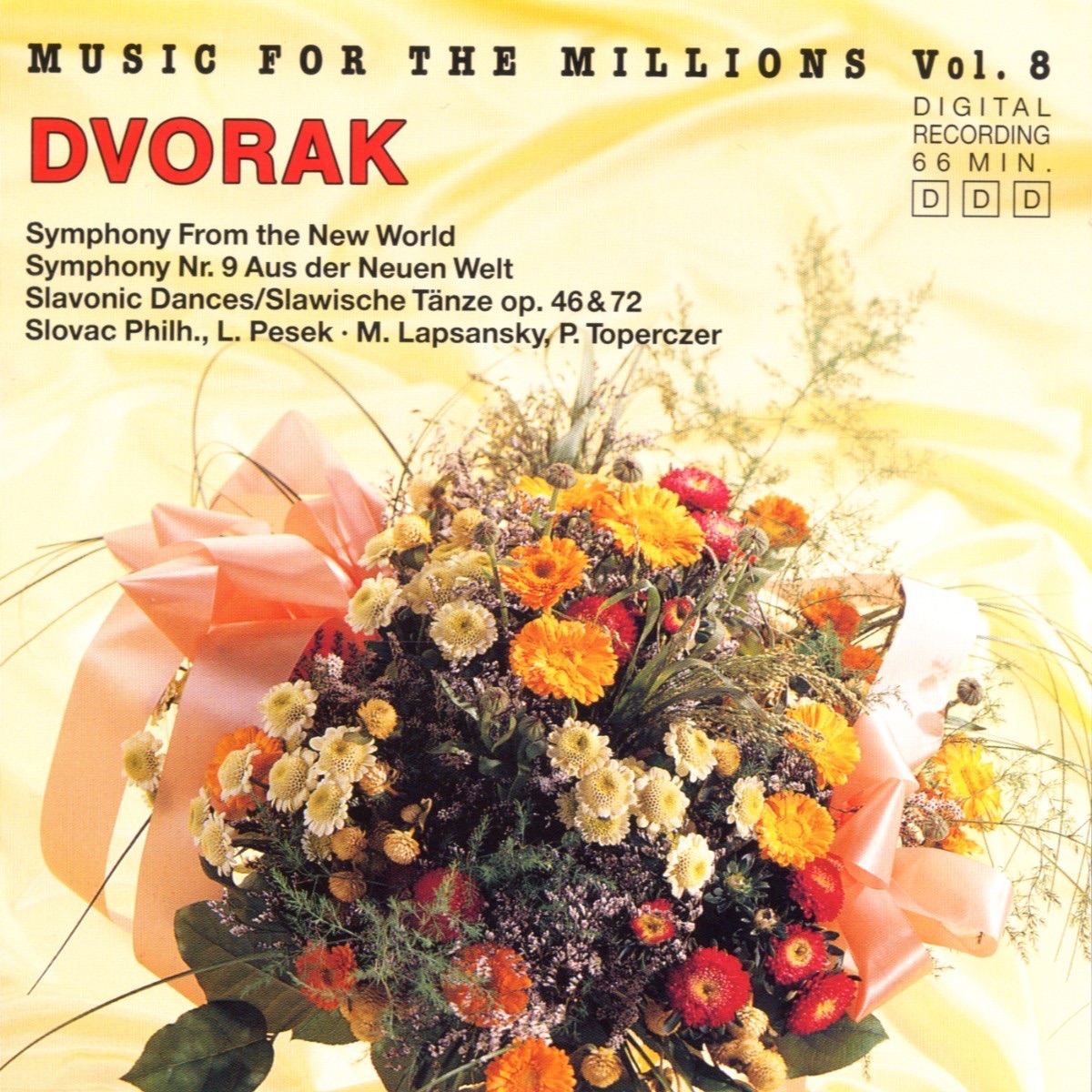 Music For The Millions Vol. 8 - Antonin Dvorak album cover