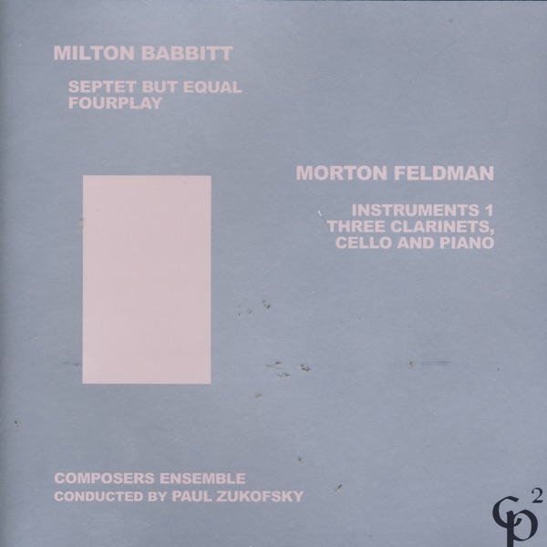 Milton Babbitt/Morton Feldman album cover