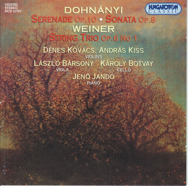 Serenade in C major Op.10, Sonata in B flat minor for Cello and Piano Op.8 album cover