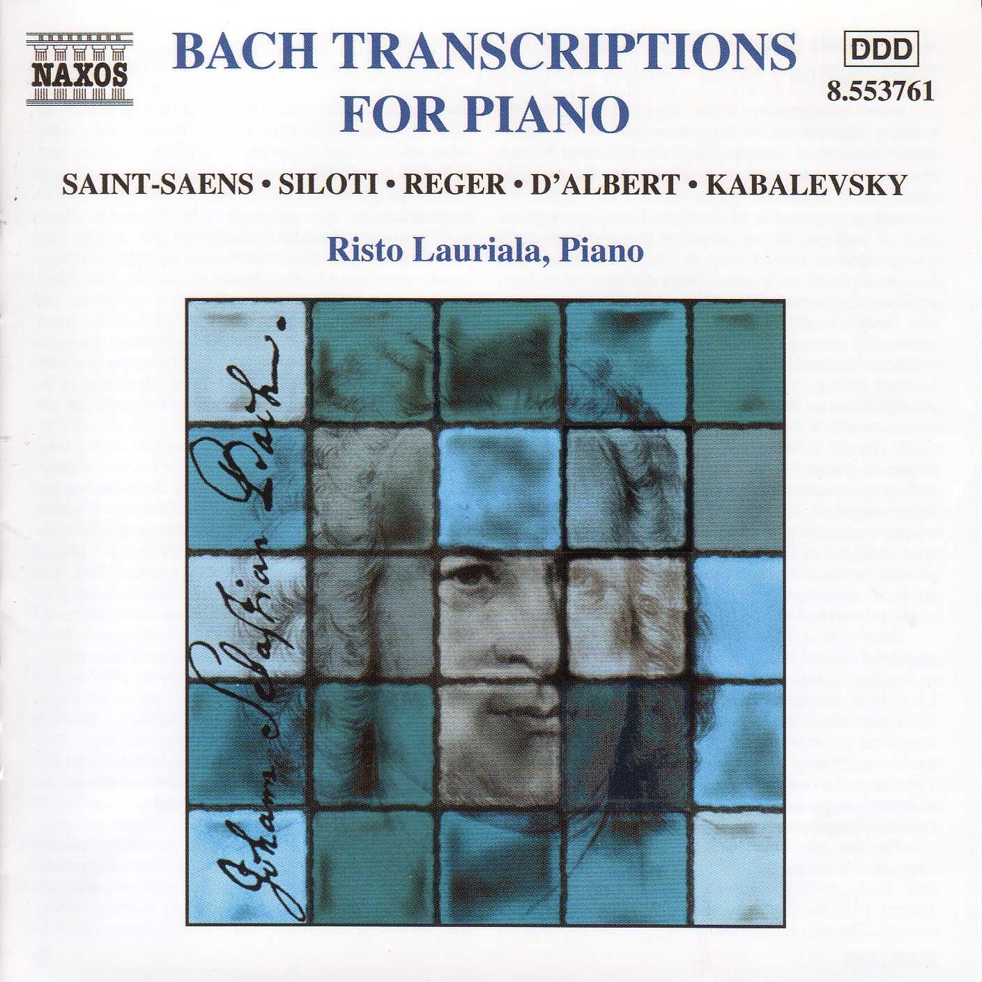 Bach Transcriptions for Piano album cover