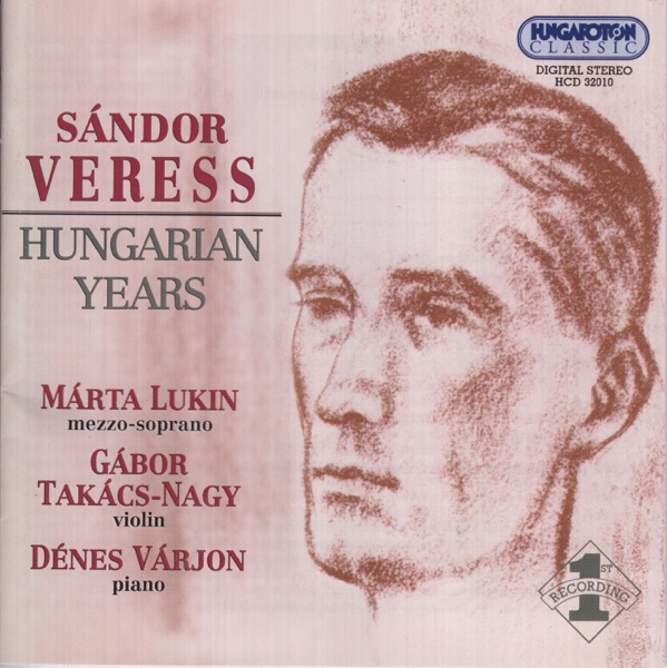 Sándor Veress: Hungarian Years album cover