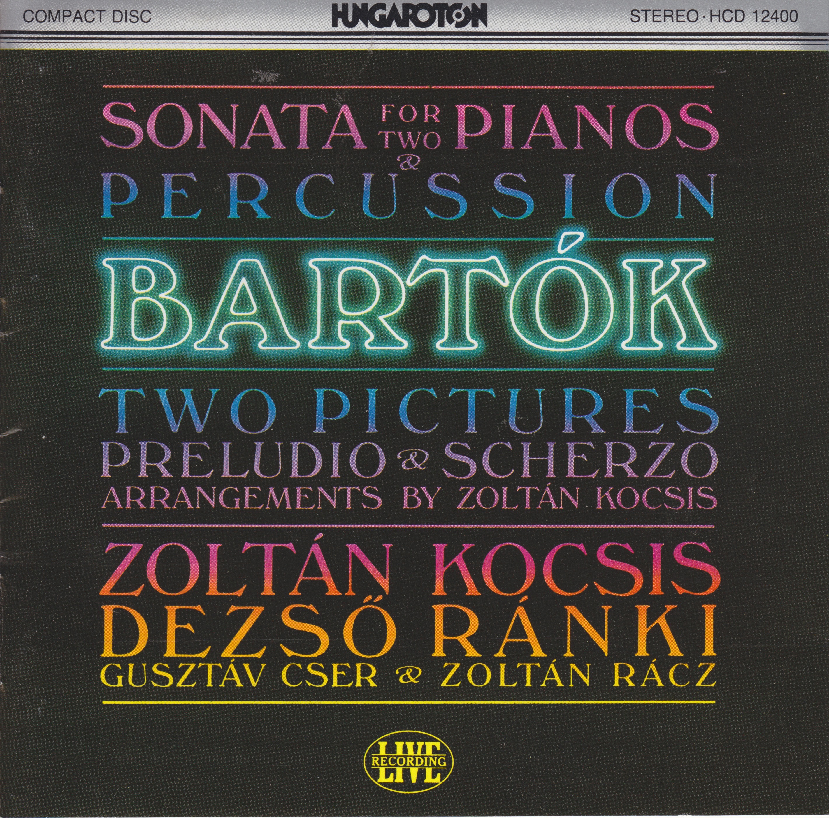 Bartók: Sonata for Two Pianos and Percussion album cover