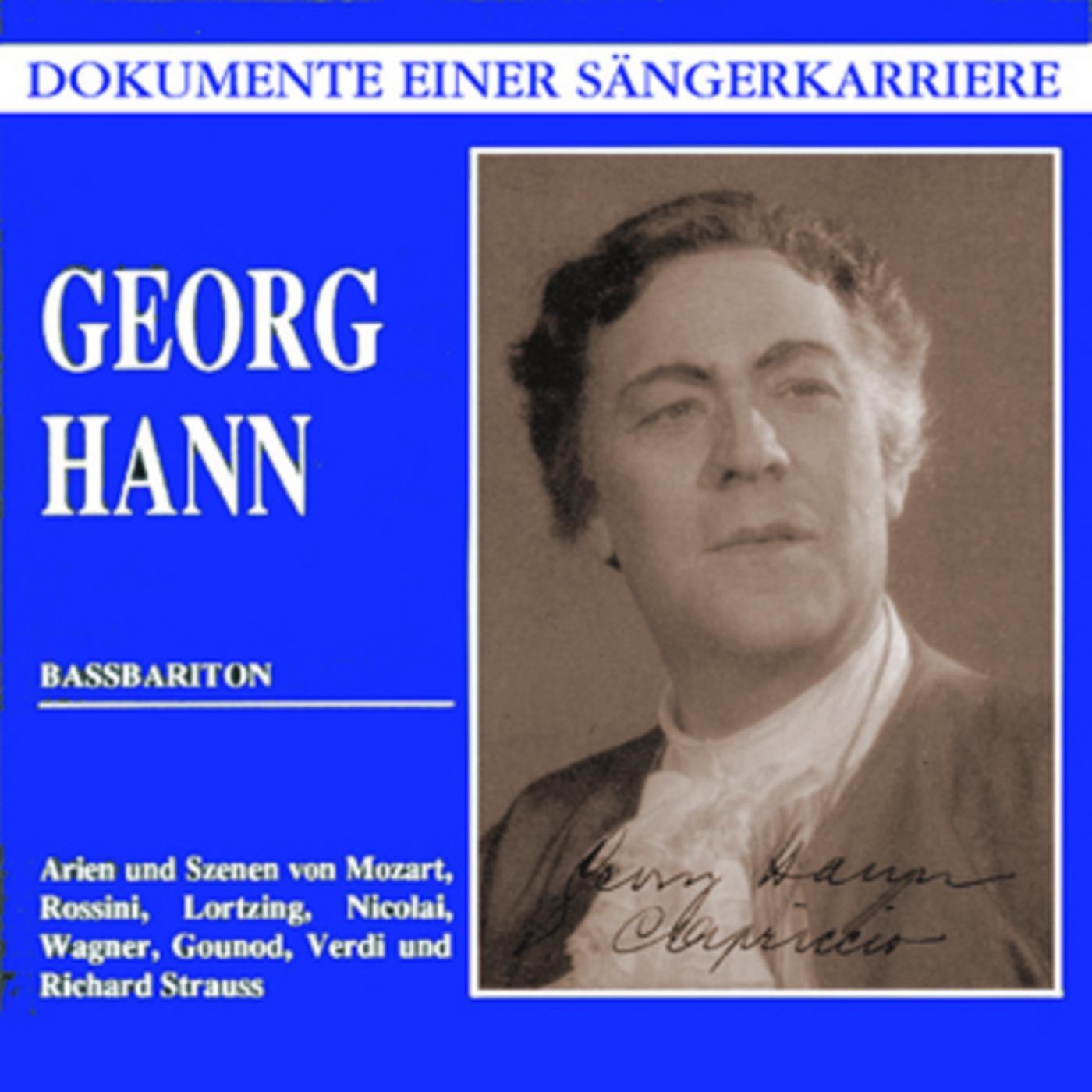Dokumente Einer Sängerkarriere - Georg Hann album cover