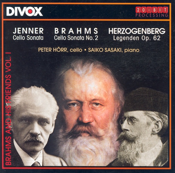 Jenner: Cello Sonata - Herzogenberg: Legenden - Brahms: Cello Sonata No. 2 album cover