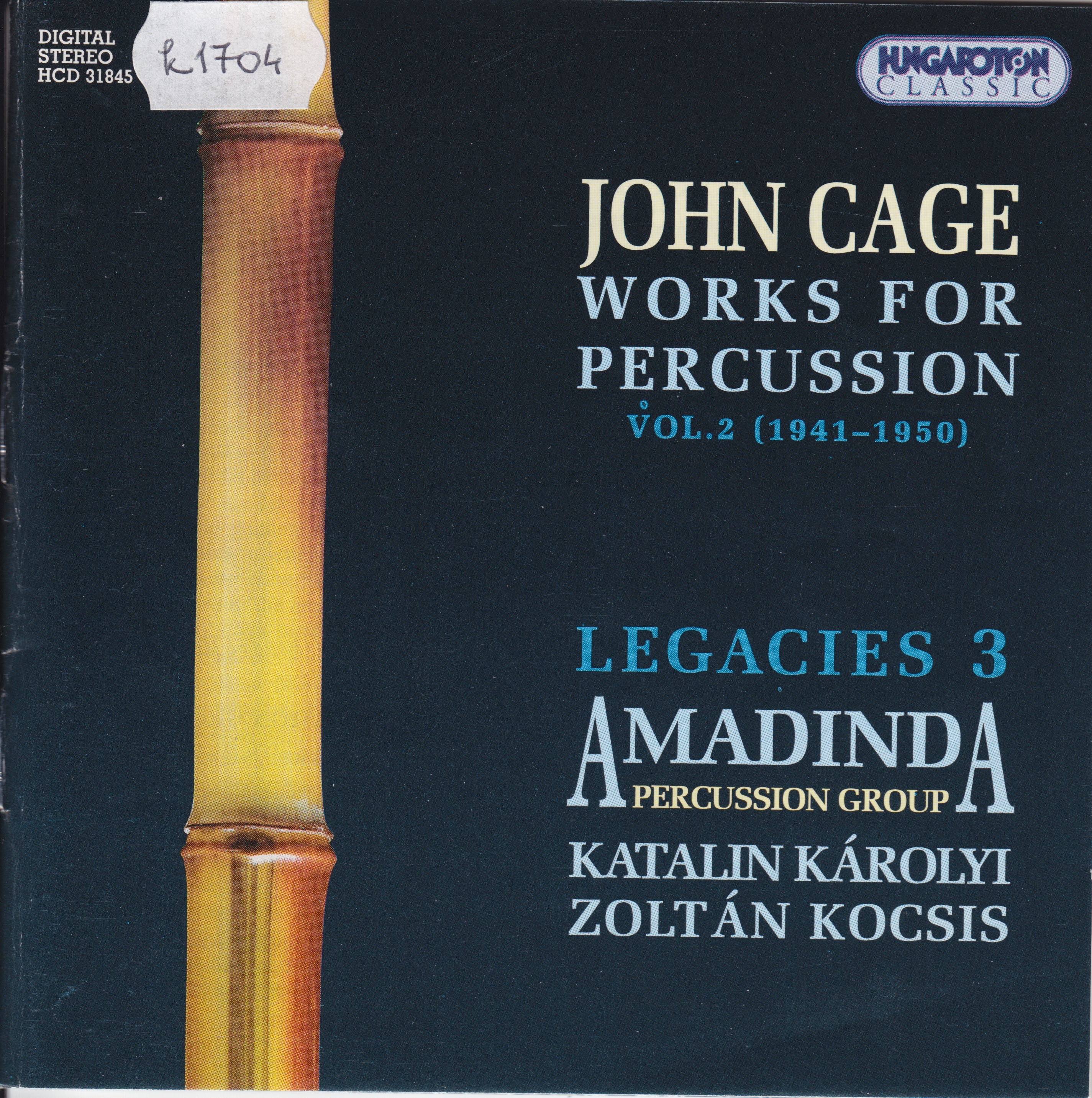 Works for Percussion, Vol.2 (1941-1950), Legacies 3 album cover