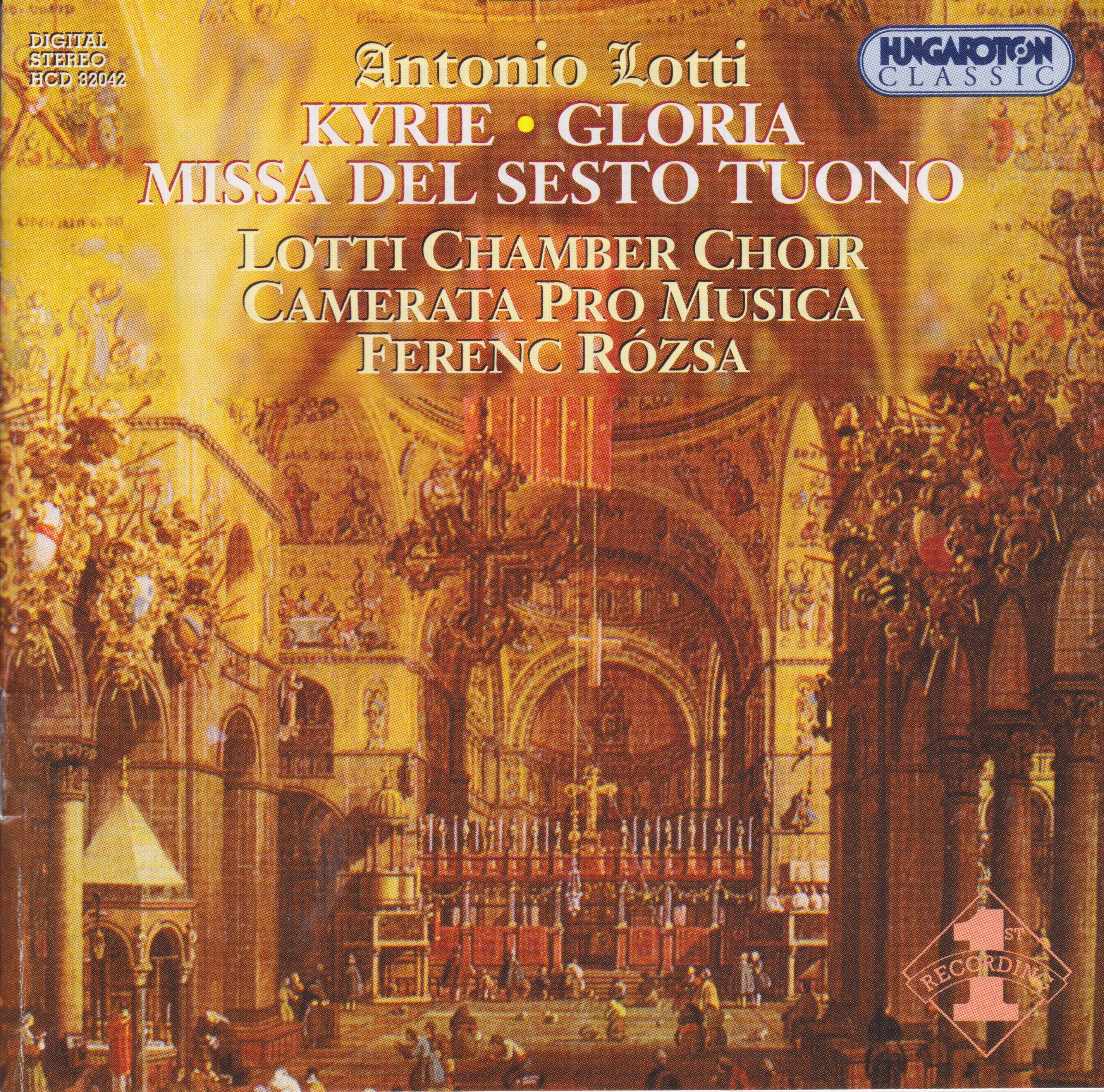Kyrie, Gloria, Missa del sesto tuono album cover