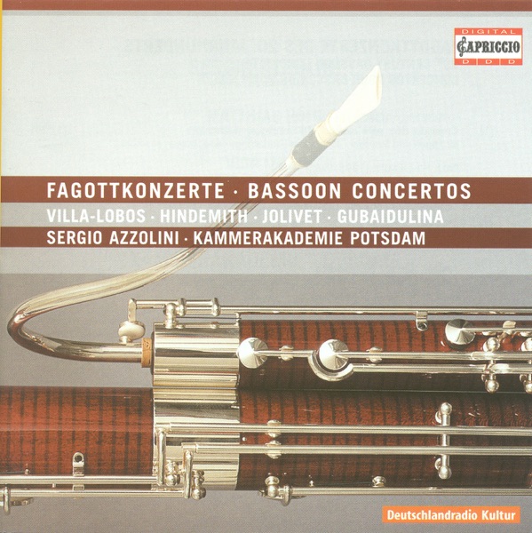 Villa-Lobos, Hindemith, Jolivet & Gubaidulina: Bassoon Concertos album cover