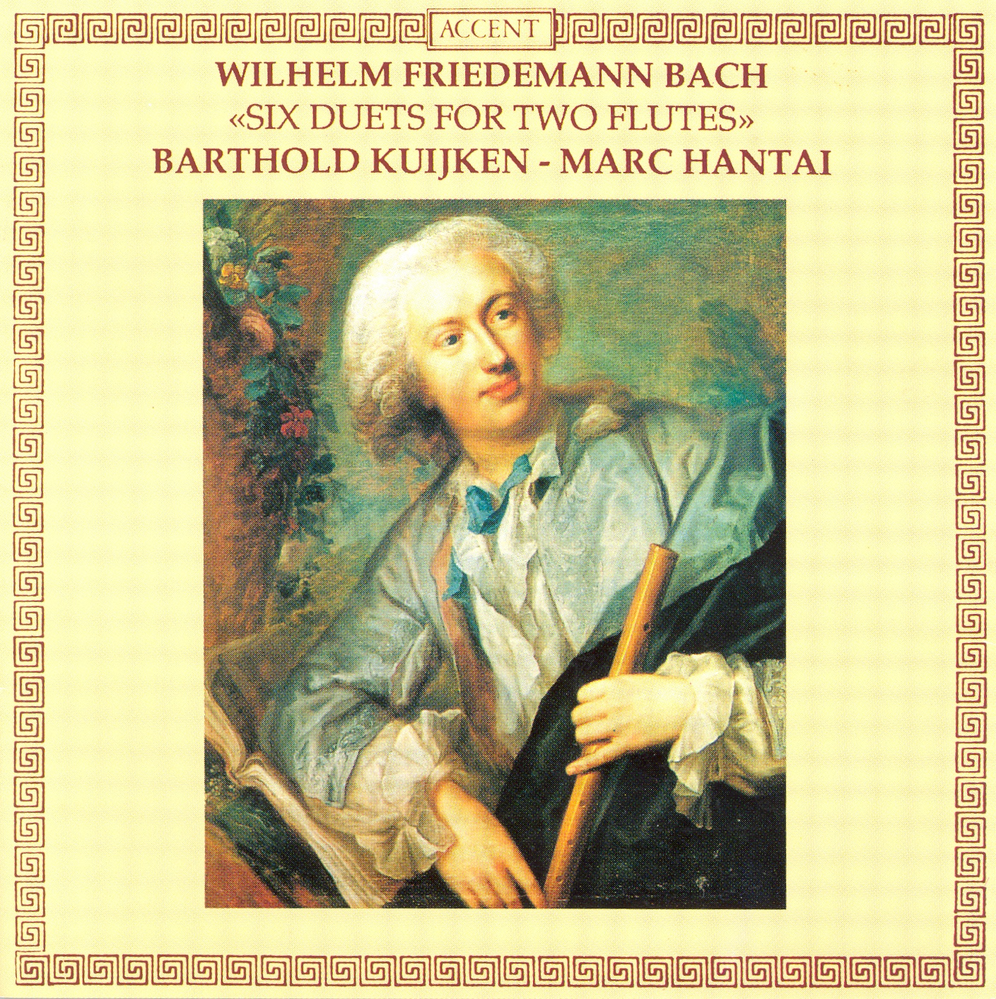 Bach, W.F.: Duets Nos. 1-6 for 2 Flutes album cover